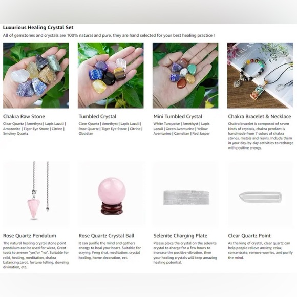 🌟ULTIMATE CRYSTAL & CHAKRA SET!🌟 everything you need in wooden chest! - Picture 2 of 8